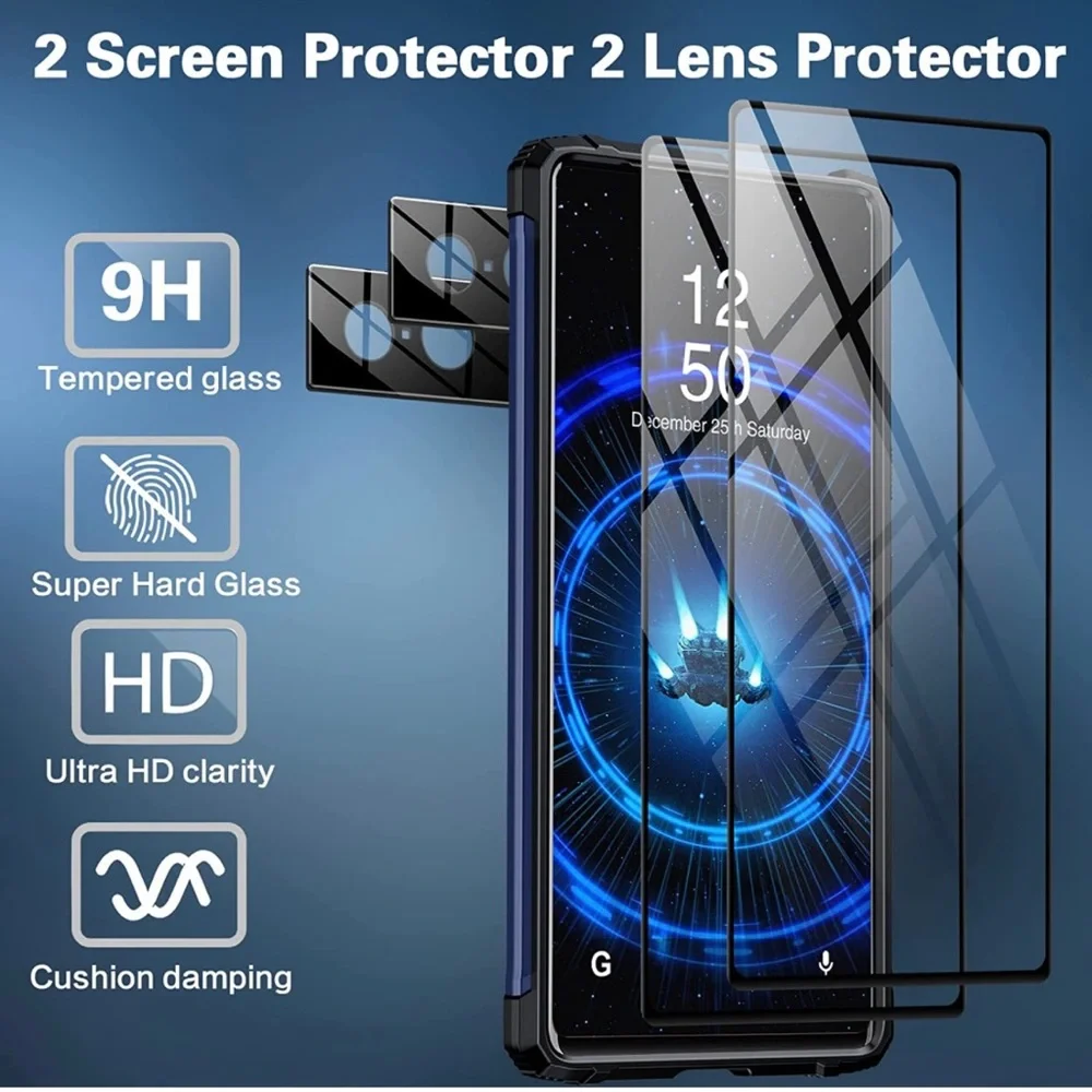 For Google Pixel 7 Phone Case with screen & camera lens protectors